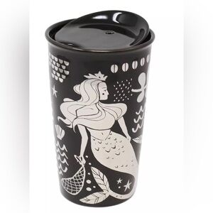 Starbucks ceramic shine mermaid tumbler NWOT